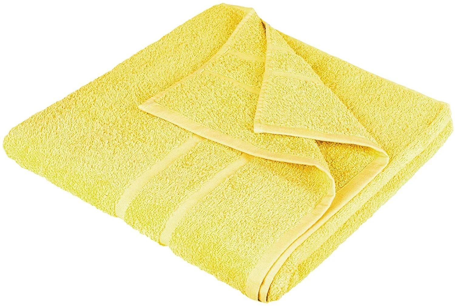 STICKANDSHINE Frottee-Handtücher – Gelb, 100% Baumwolle, 500 g/m²